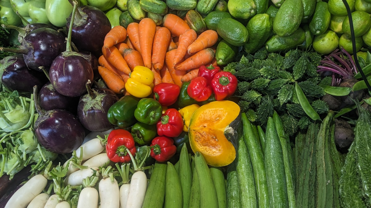 Asian-inspired healthy meal prep with vegetables and protein